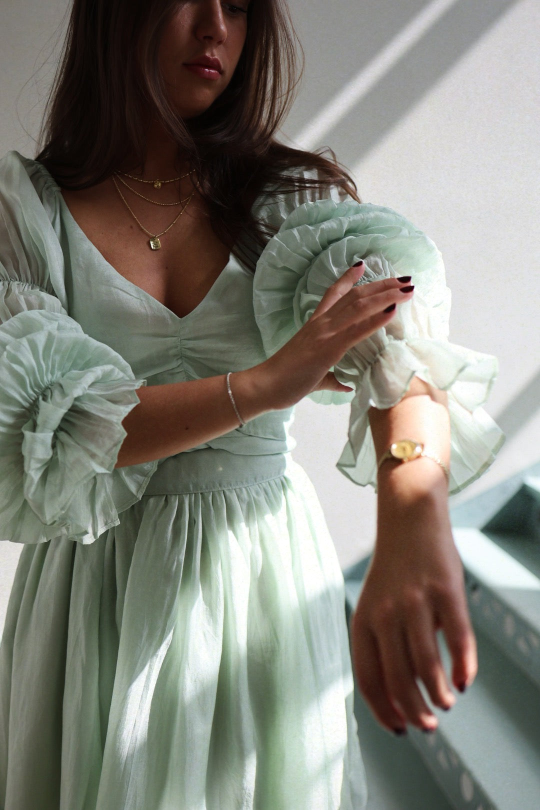 WOW Short Dress - Soft Pistachio