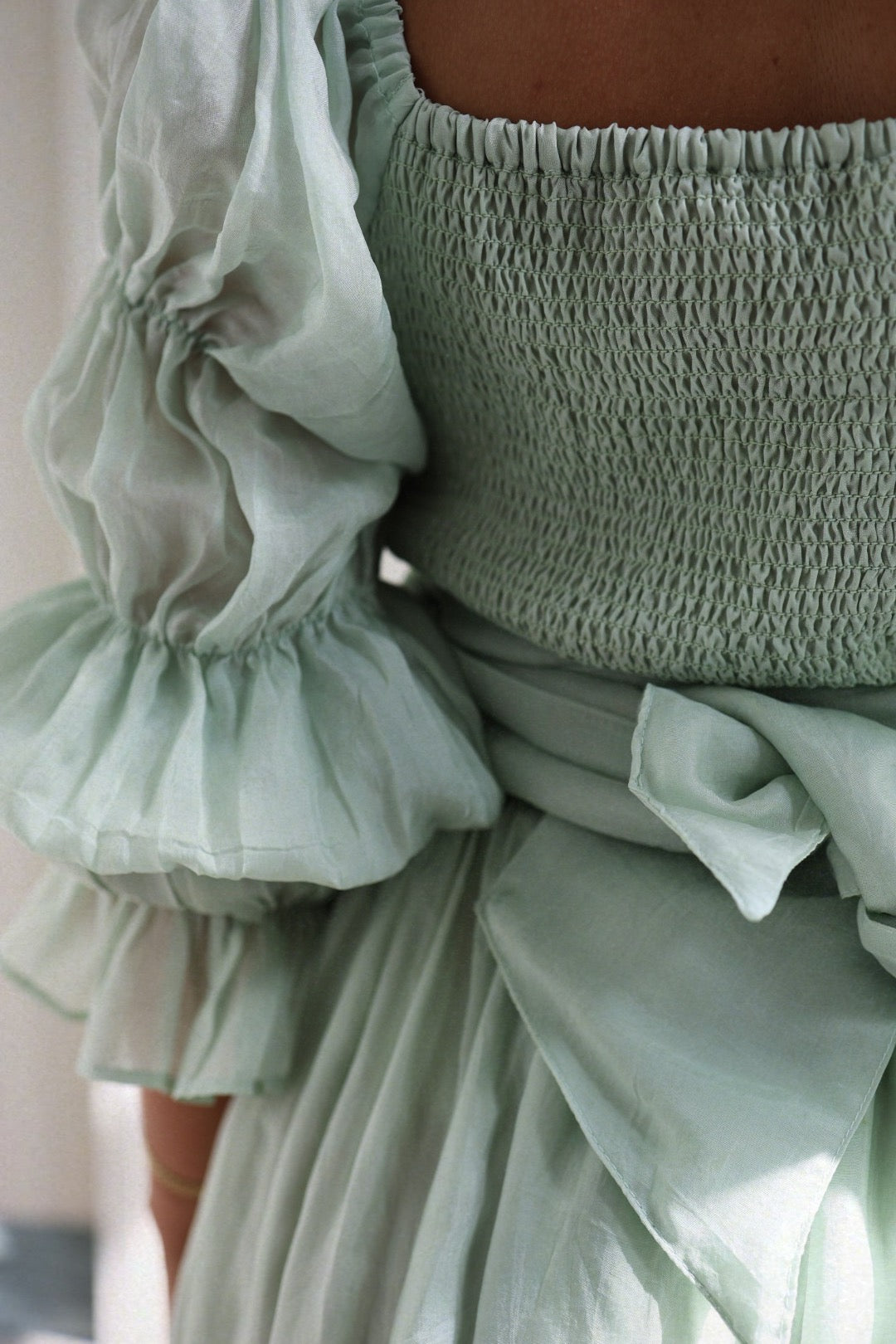 WOW Short Dress - Soft Pistachio