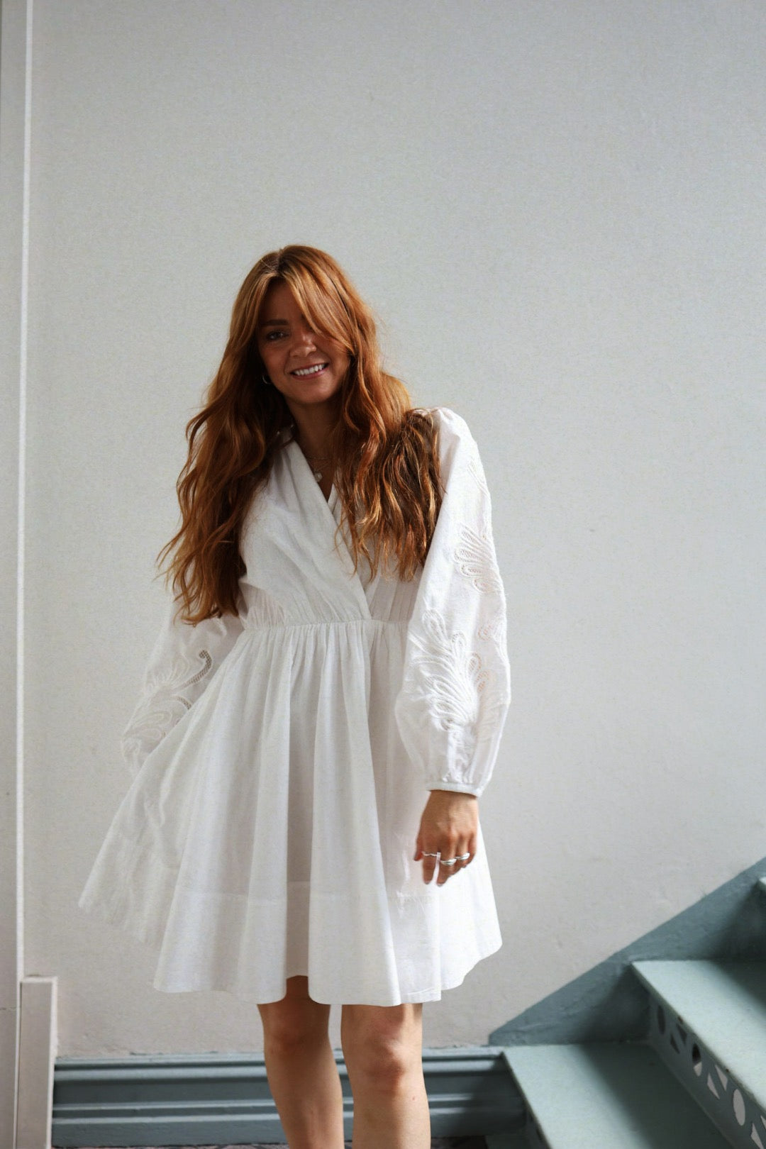 Poplina Dress - White