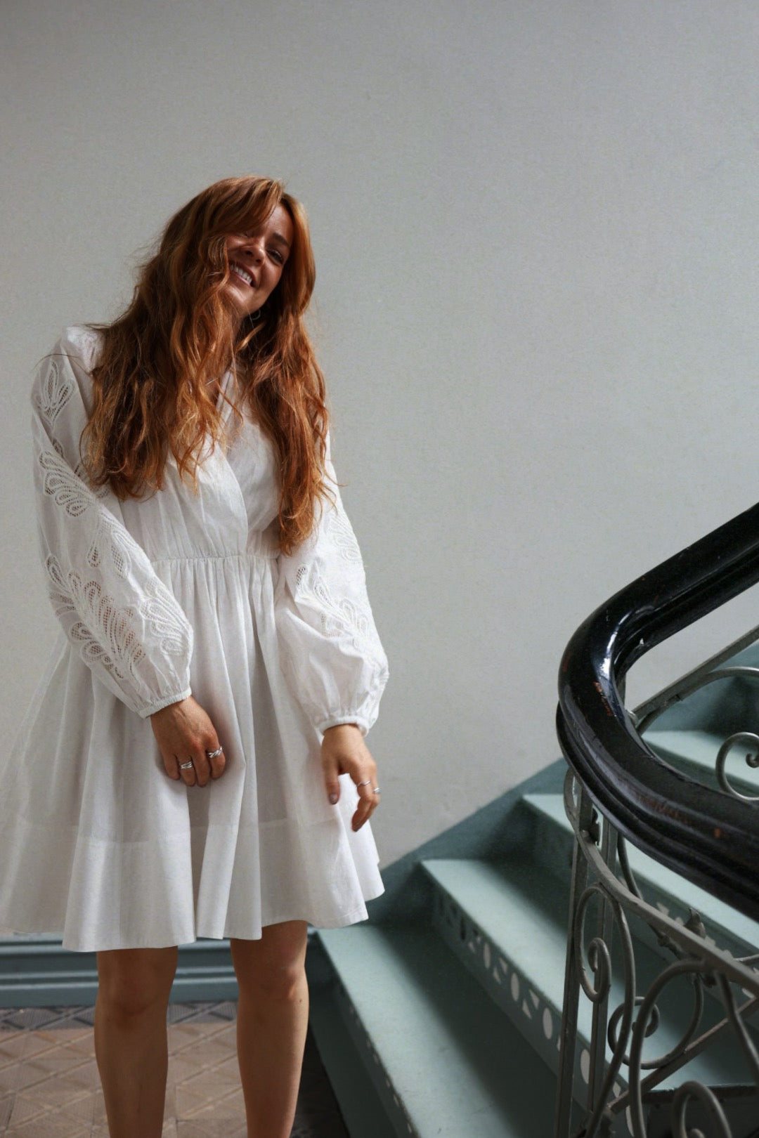Poplina Dress - White