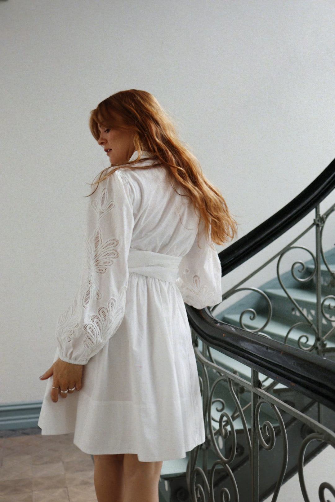 Poplina Dress - White