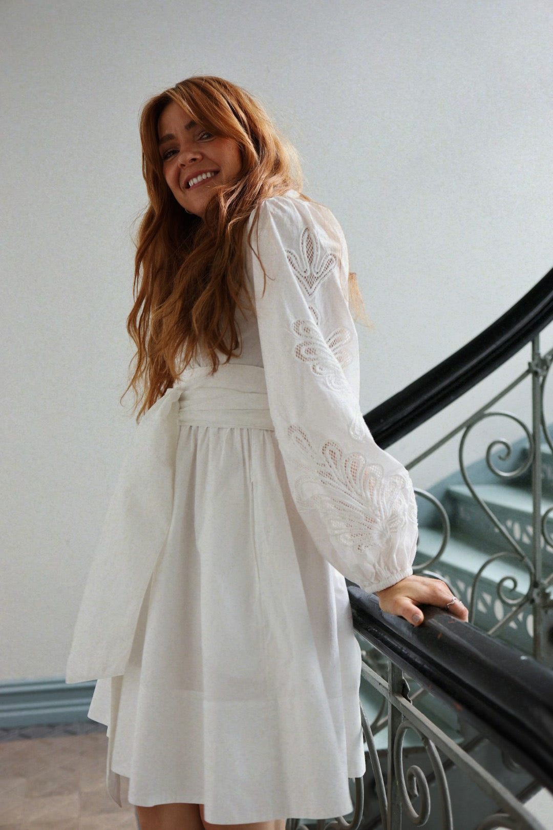 Poplina Dress - White