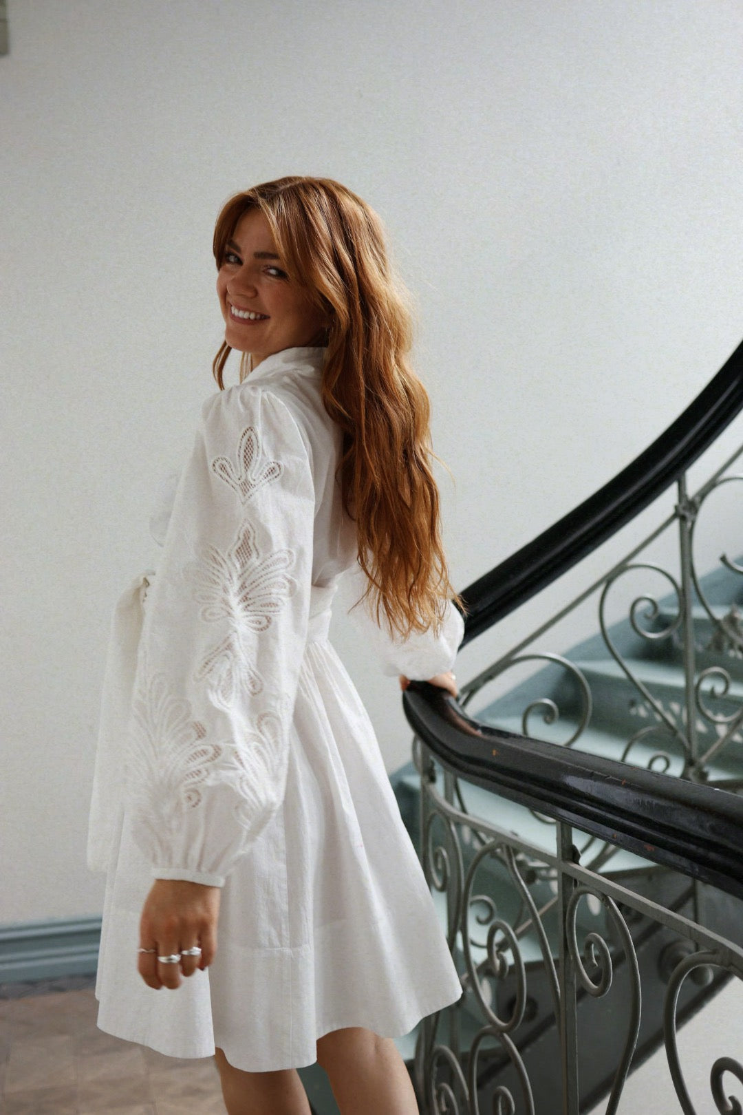 Poplina Dress - White