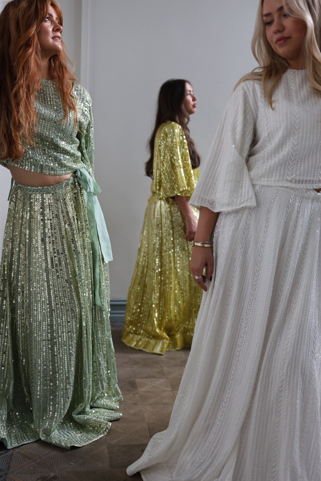 Extraodinary Sequin Skirt - Offwhite
