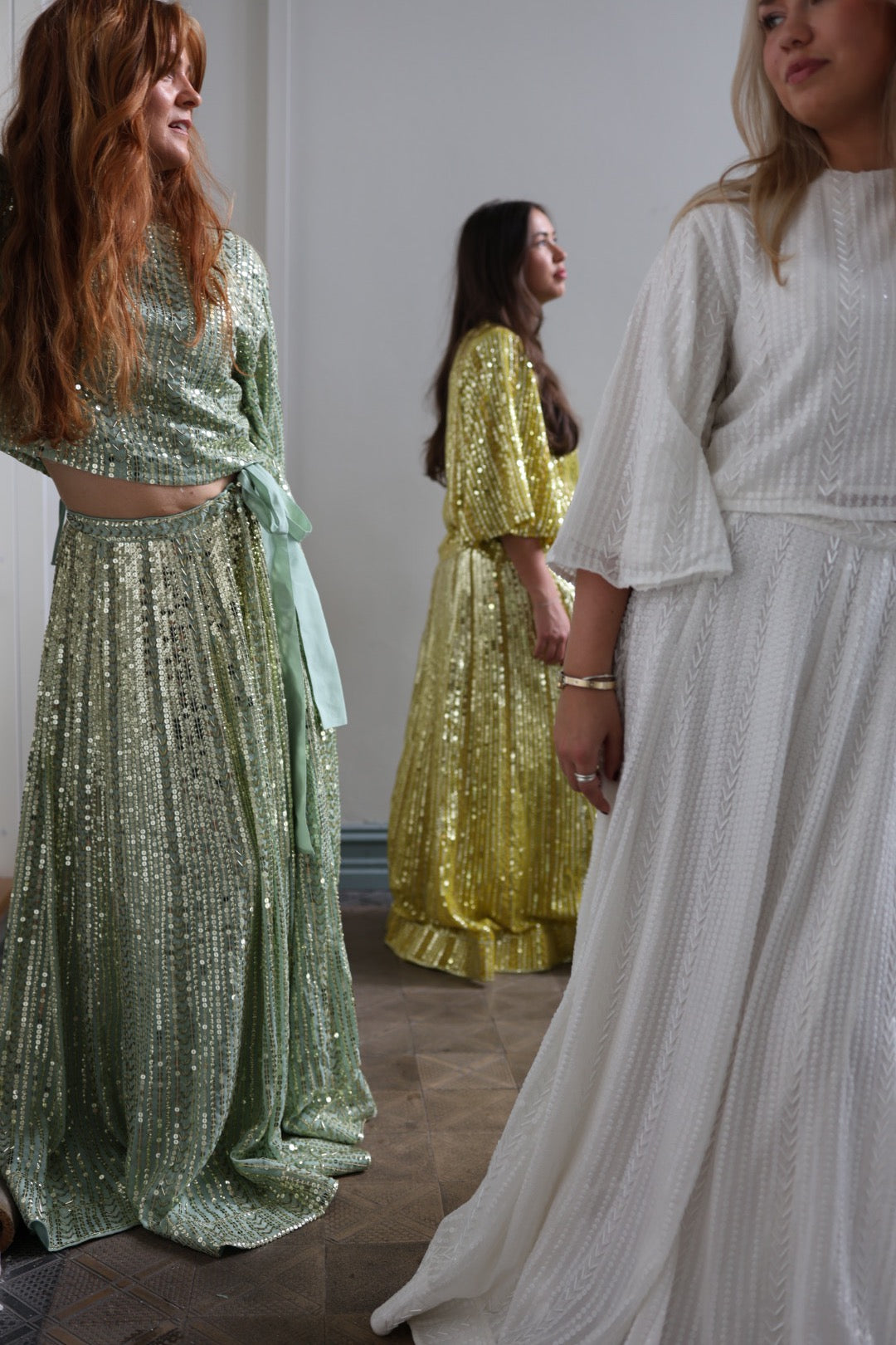 Extraodinary Sequin Skirt - Offwhite