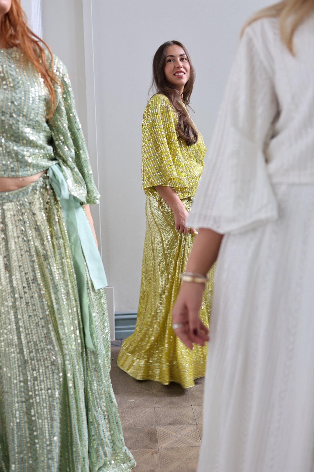 Extraodinary Sequin Skirt - Offwhite