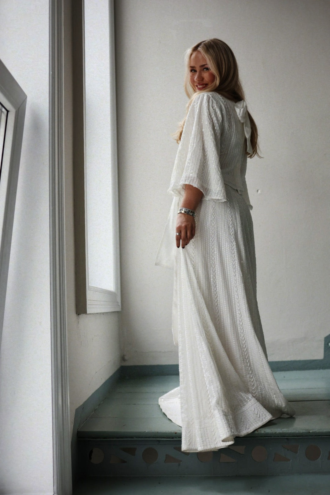 Sequin Jacket Top - Offwhite