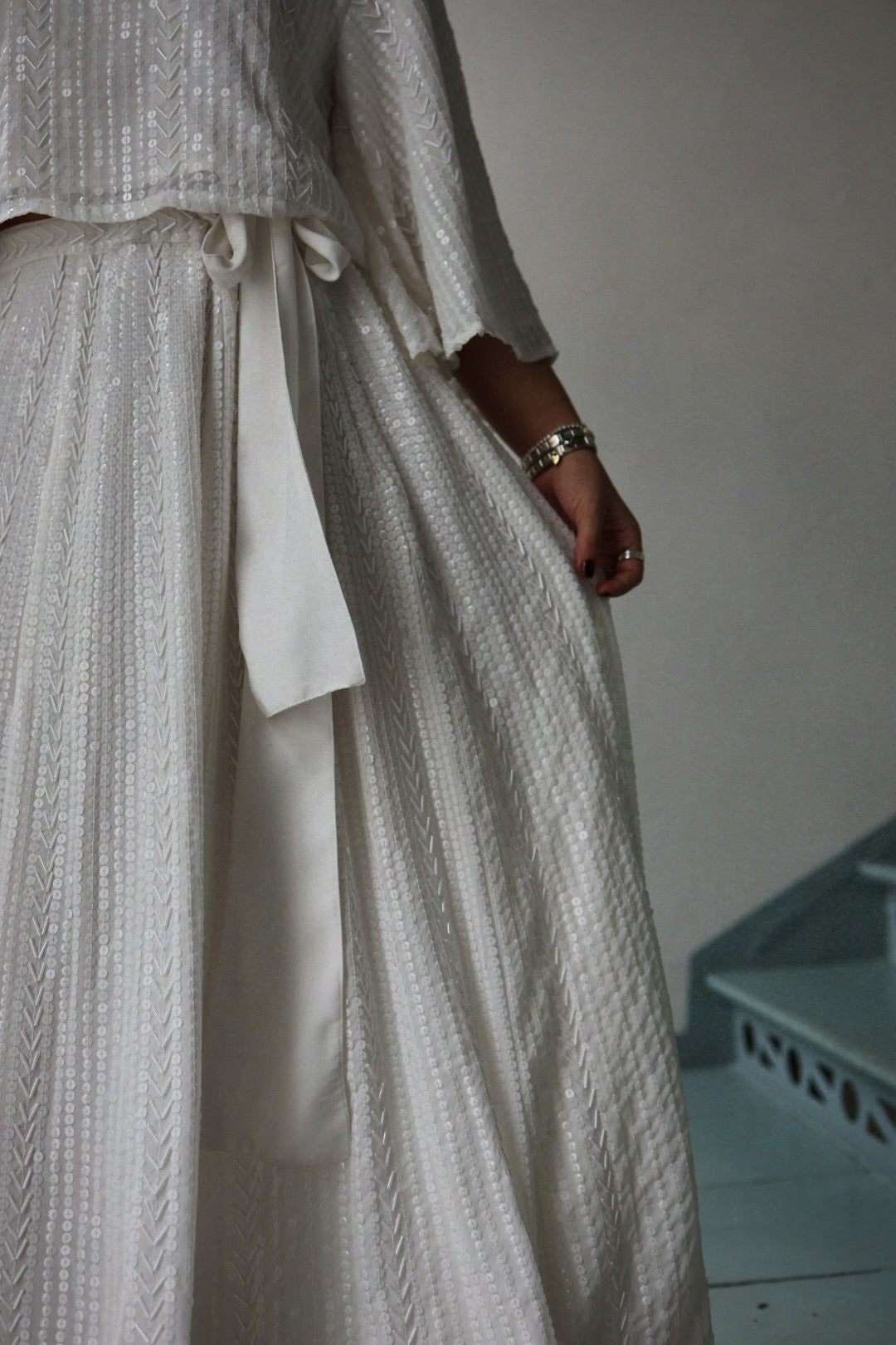 Extraodinary Sequin Skirt - Offwhite