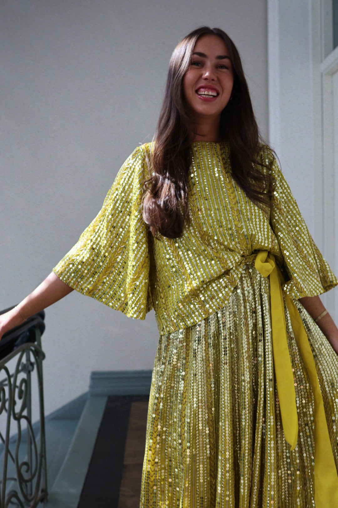Extraordinary Top - Yellowish & Silver