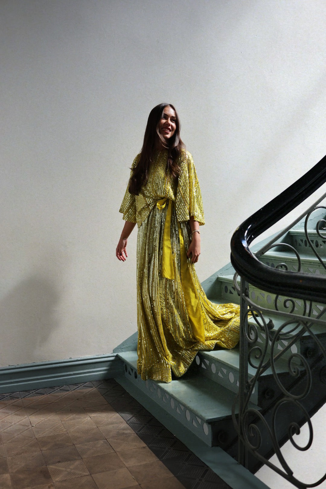 Extraordinary Skirt - Yellowish & Silver