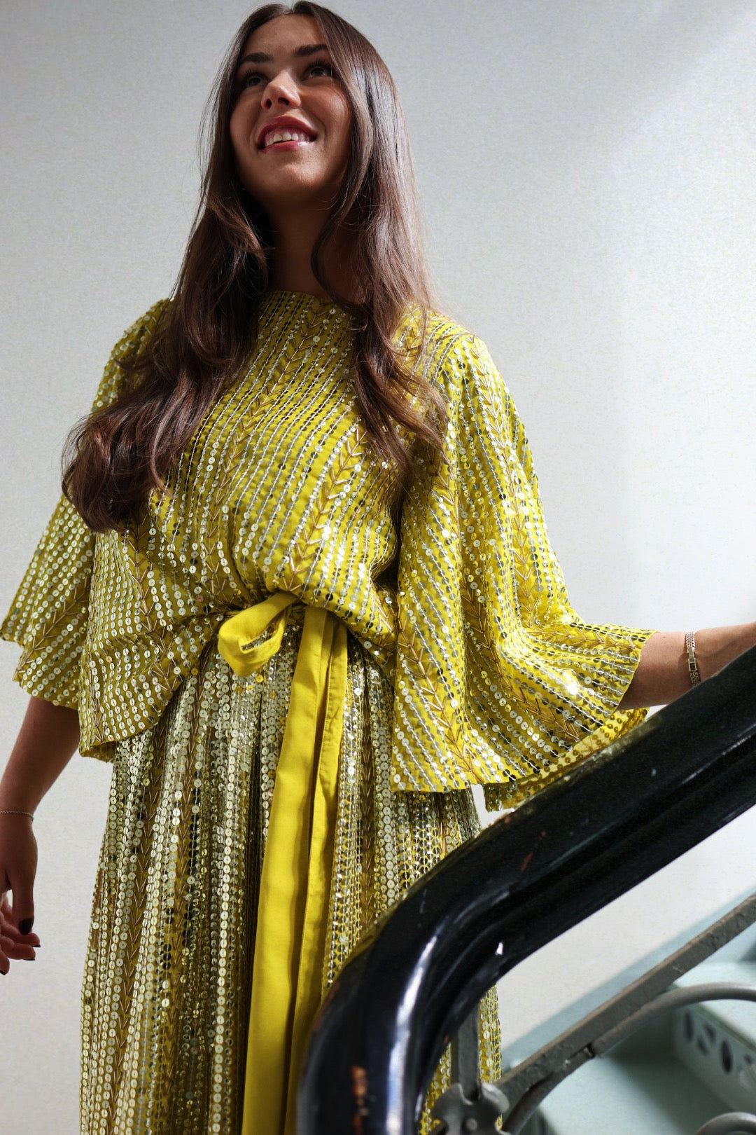 Extraordinary Top - Yellowish & Silver