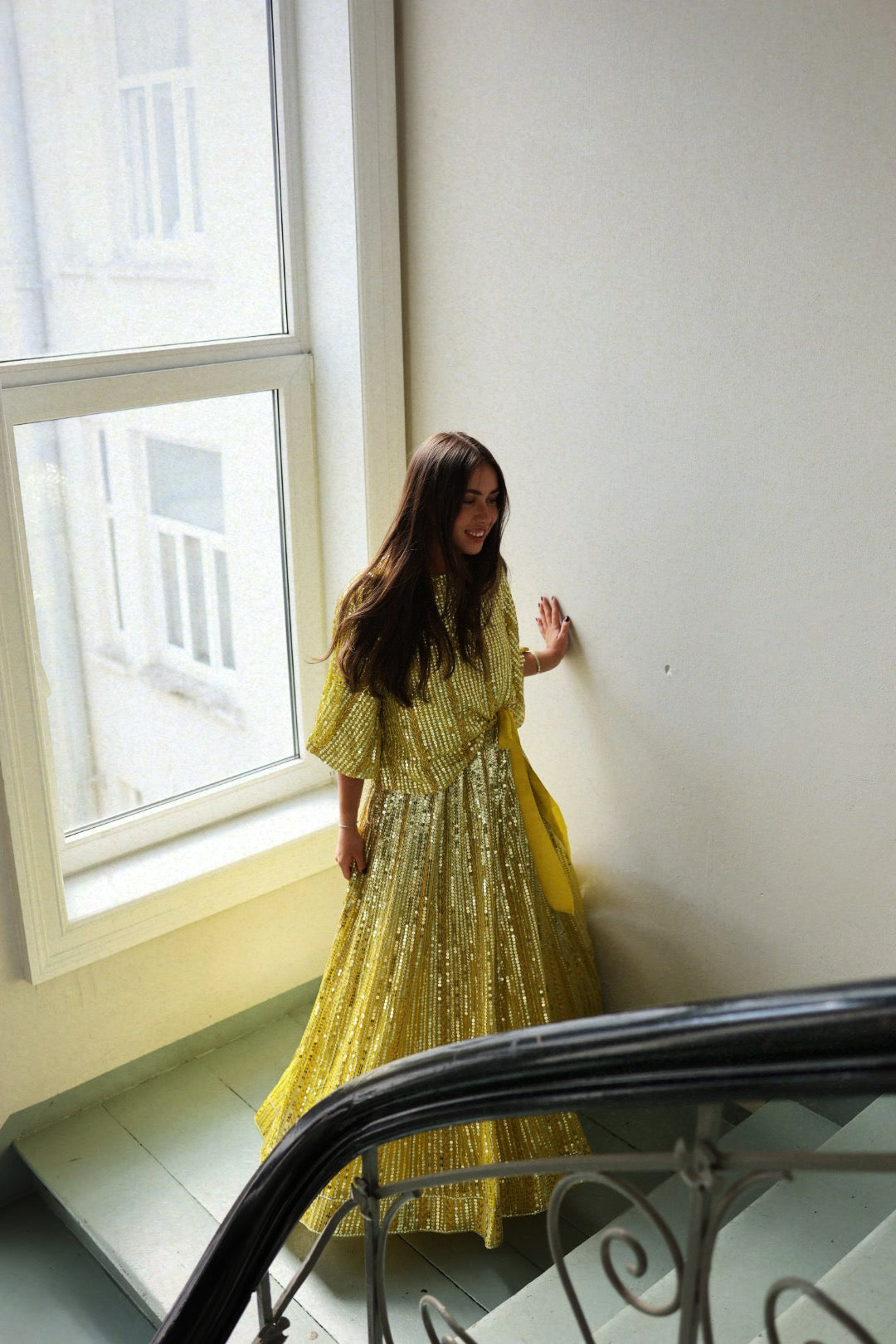 Extraordinary Top - Yellowish & Silver