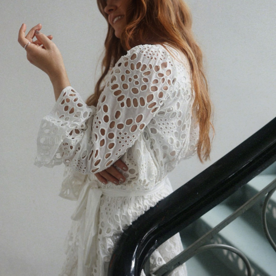 Chiffy Resort Blouse - White