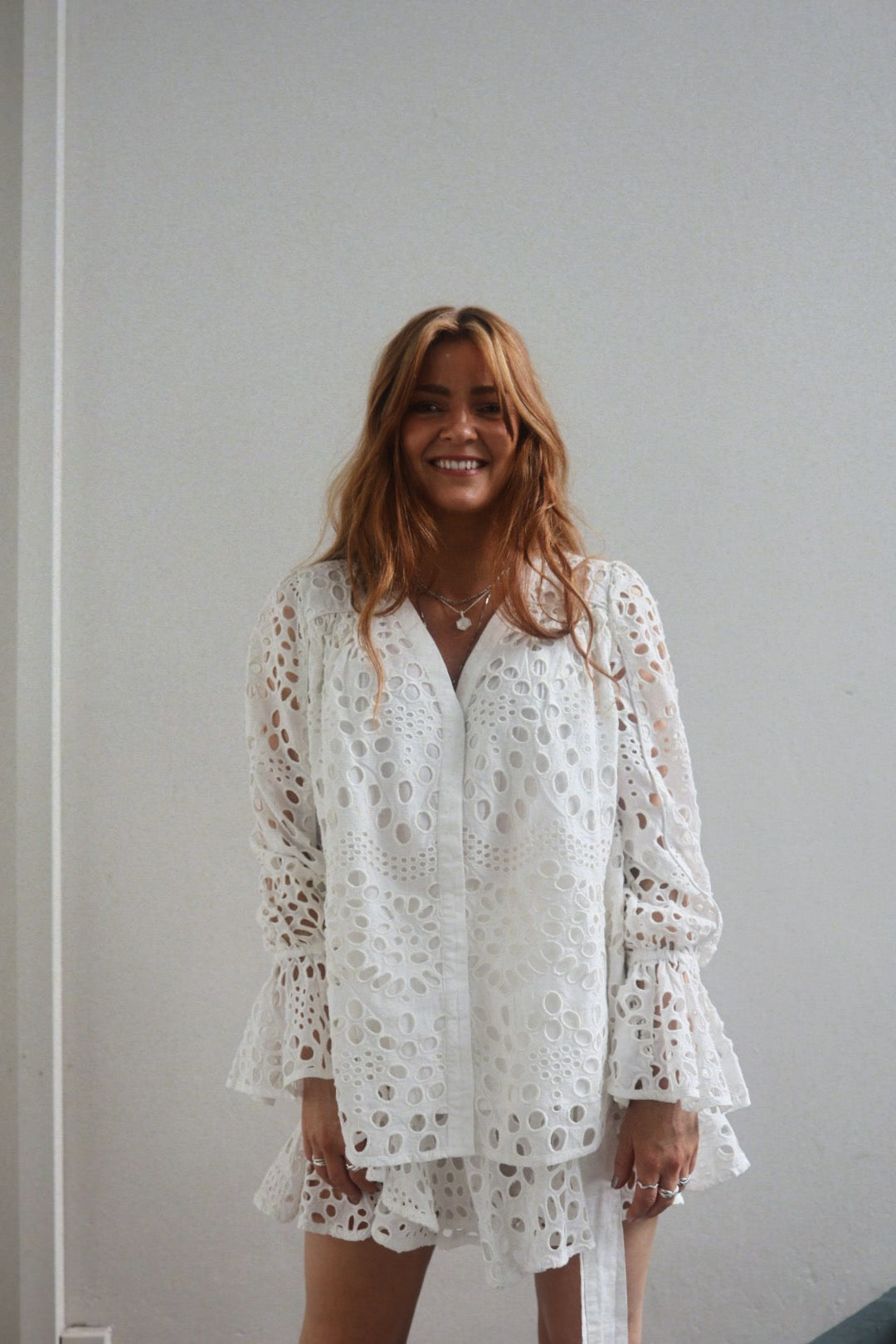 Chiffy Resort Blouse - White