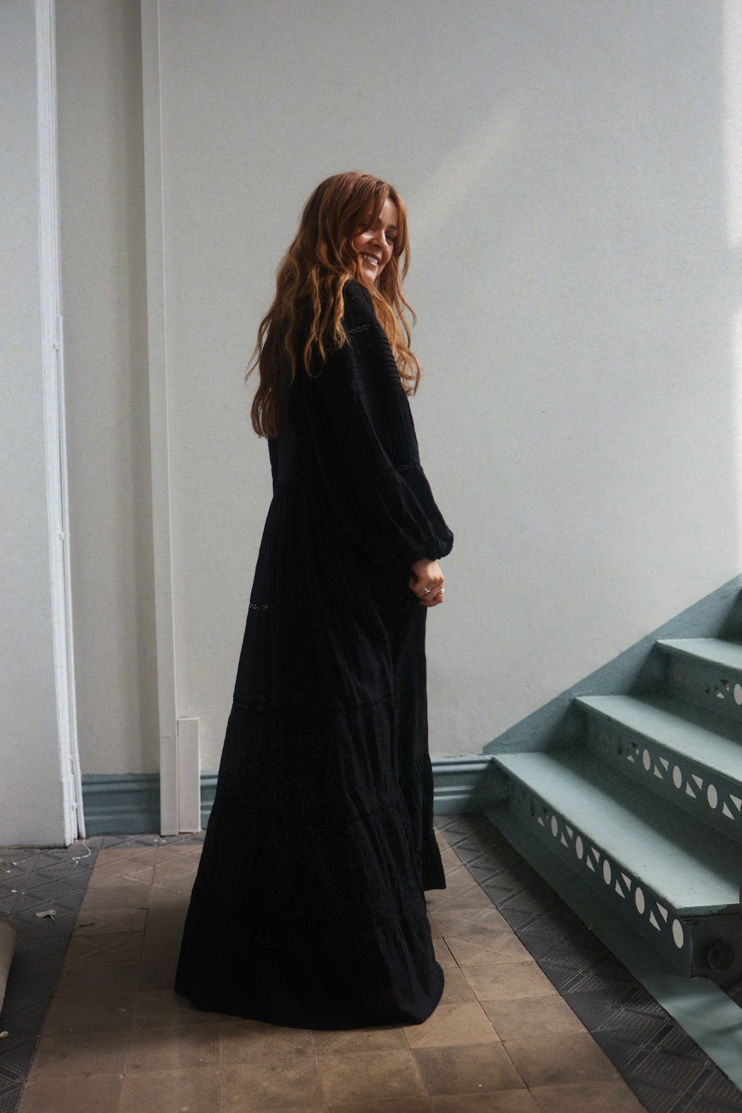 Long Ranch Dress - Black
