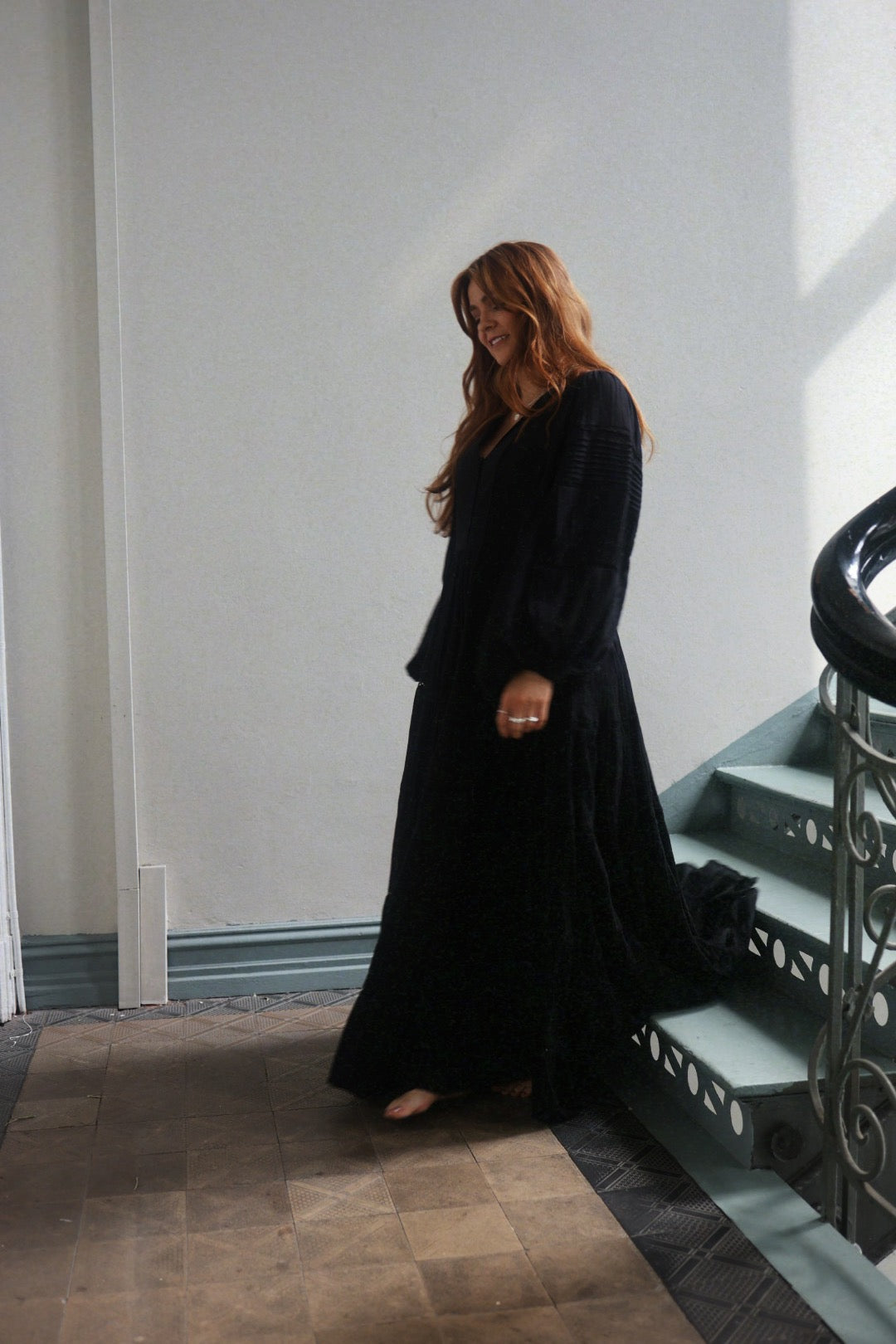 Long Ranch Dress - Black