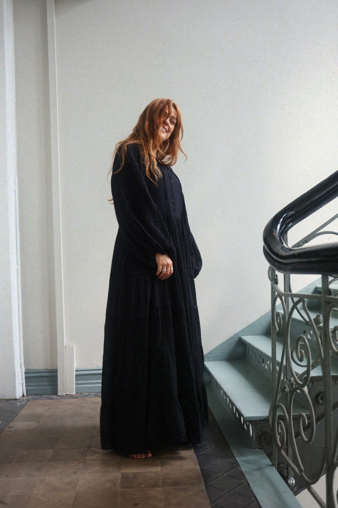 Long Ranch Dress - Black