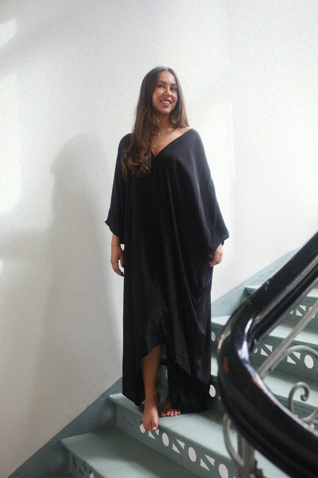 Kimono Dress - Black