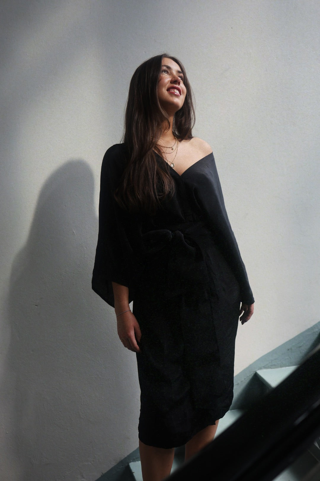 Kimono Dress - Black
