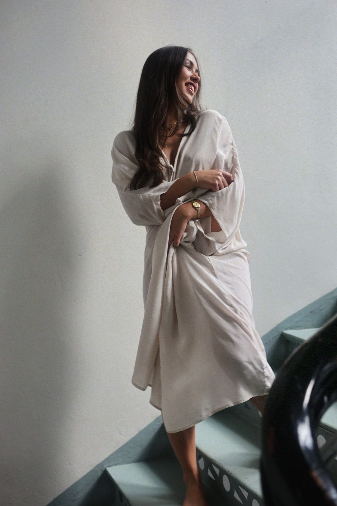 Kimono Dress - Beach Beige