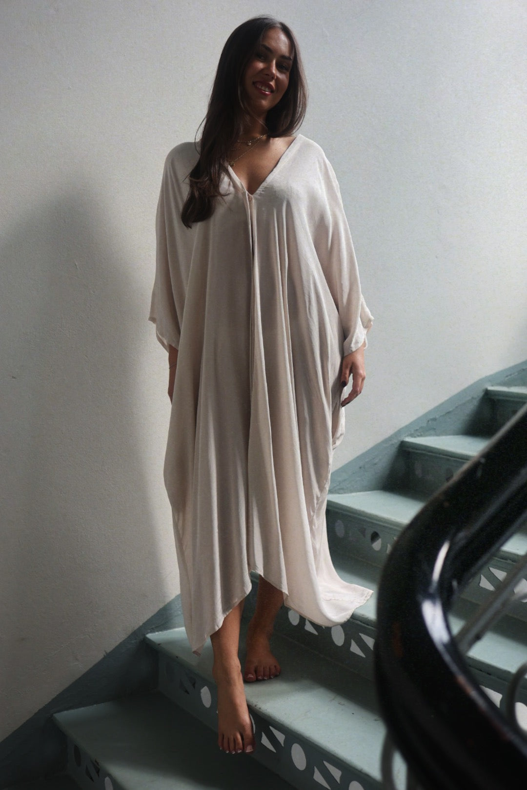 Kimono Dress - Beach Beige