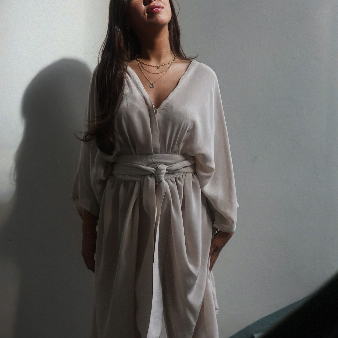 Kimono Dress - Beach Beige