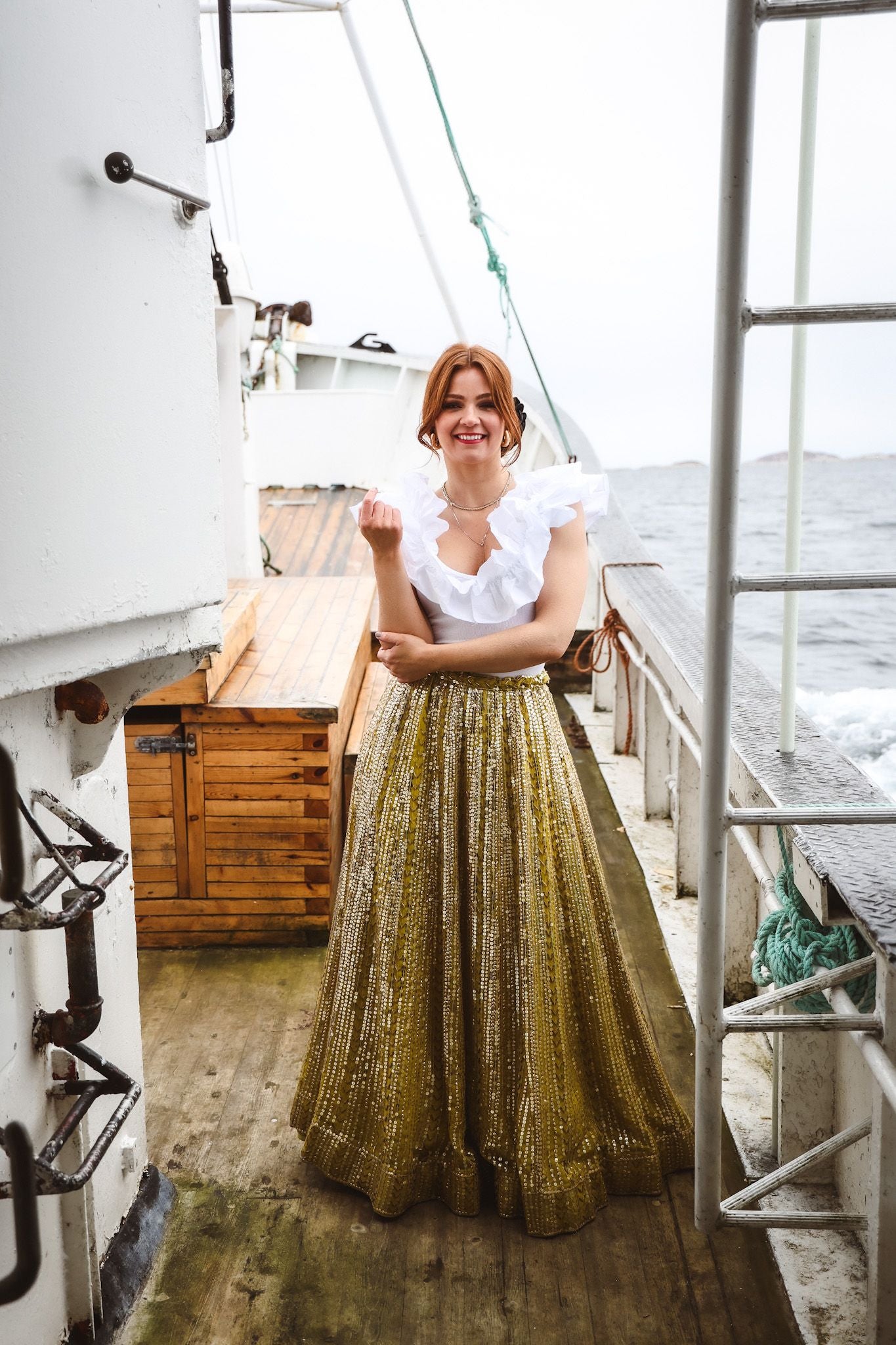 Extraordinary Skirt - Yellowish & Silver