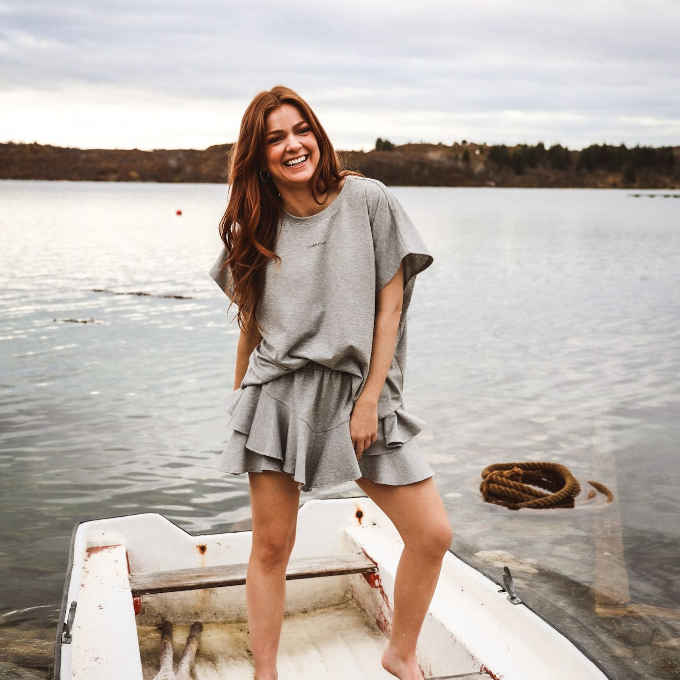 Skirt Shorts - Grey Melange