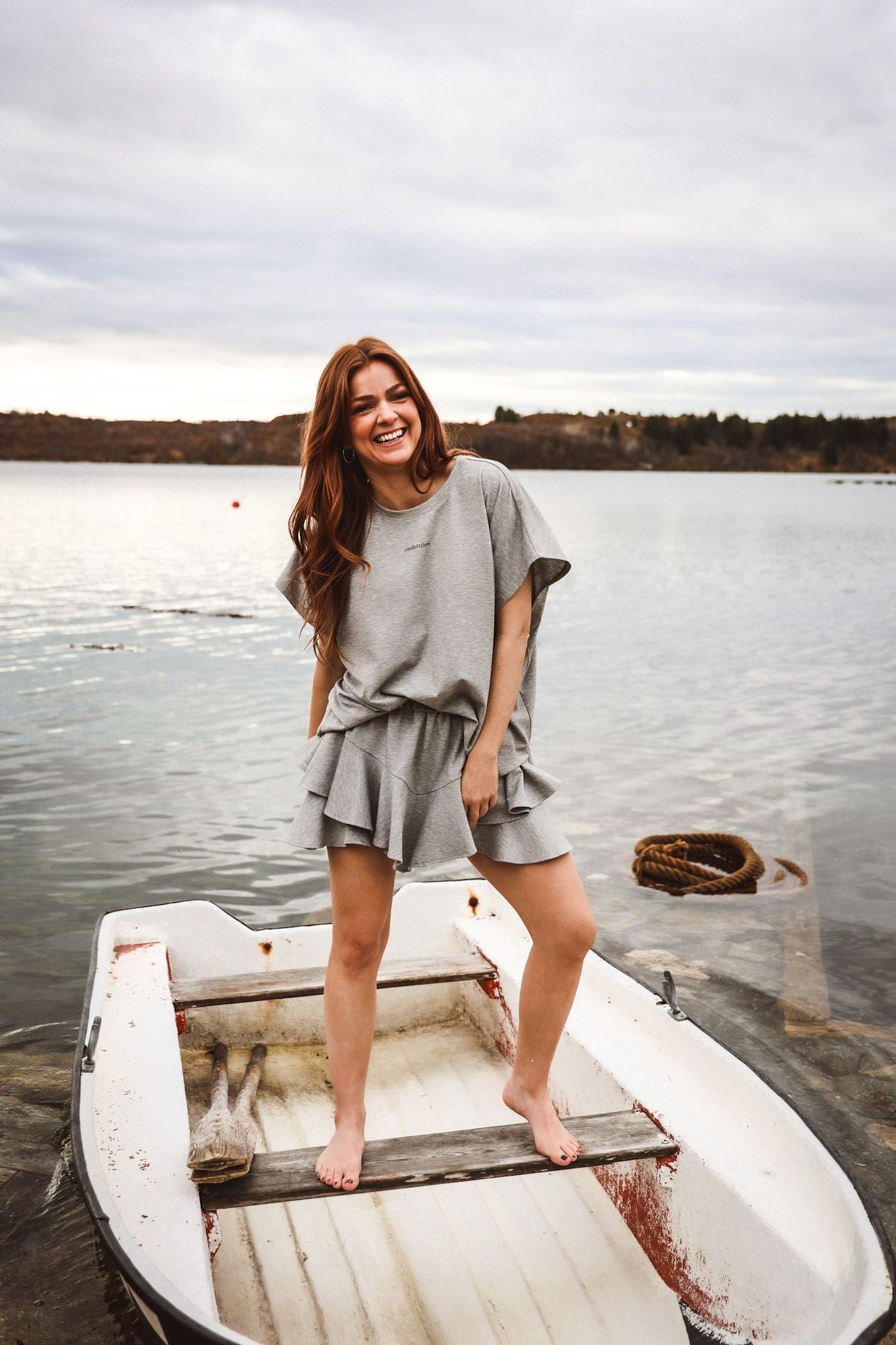 Skirt Shorts - Grey Melange