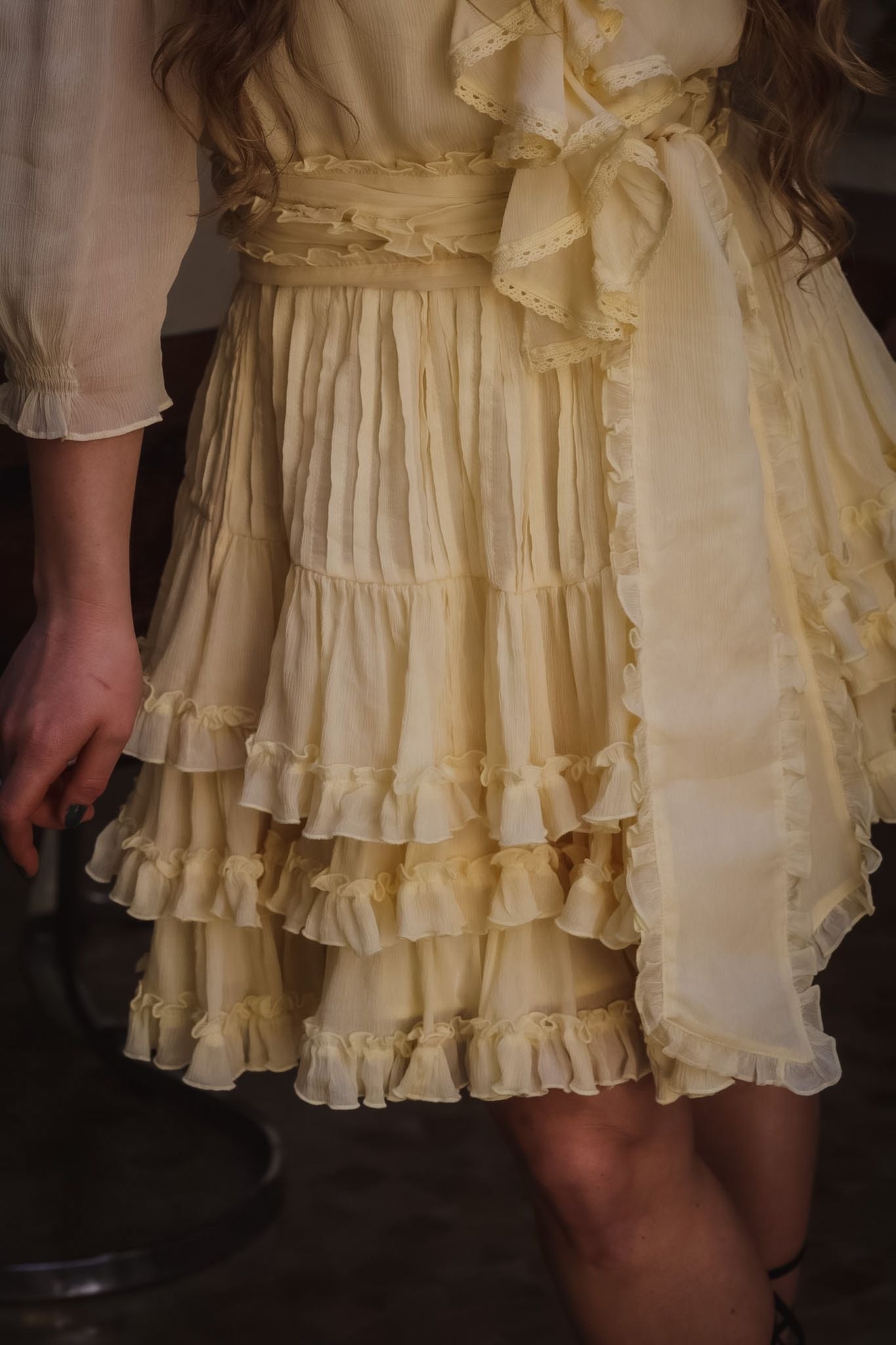 Love Frill Dress - Soft Butter